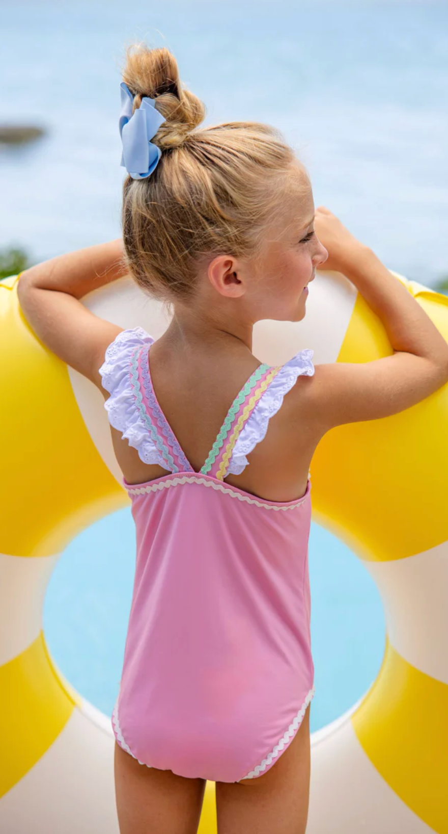 Long Bay Bathing Suit-Pink