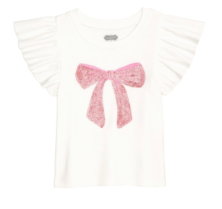 Bow Dance Ruffle Tee