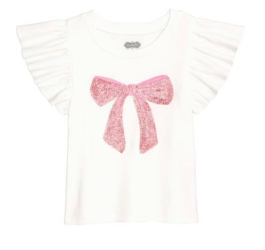 Bow Dance Ruffle Tee