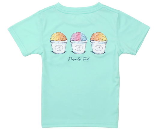 Girls Performance S/S Tee - Chillin Seafoam
