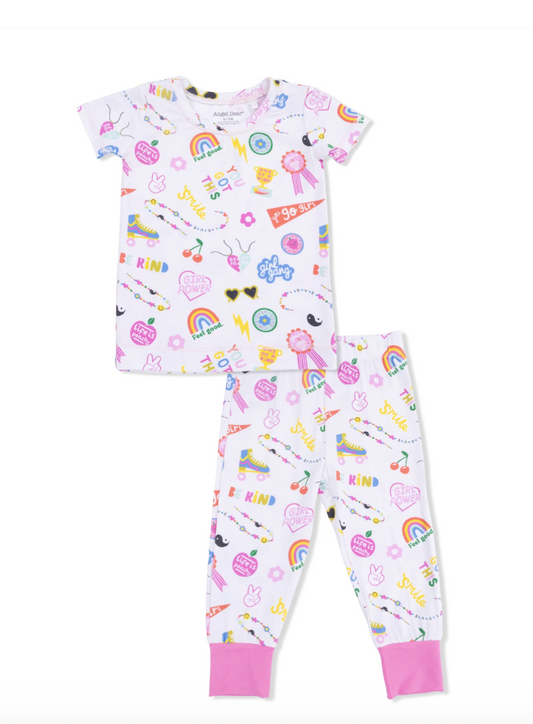 Girl Power Short Sleeve Loungewear Set