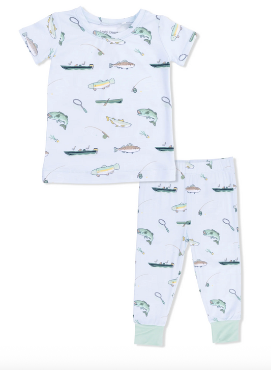Fishing Short Sleeve Loungewear Set