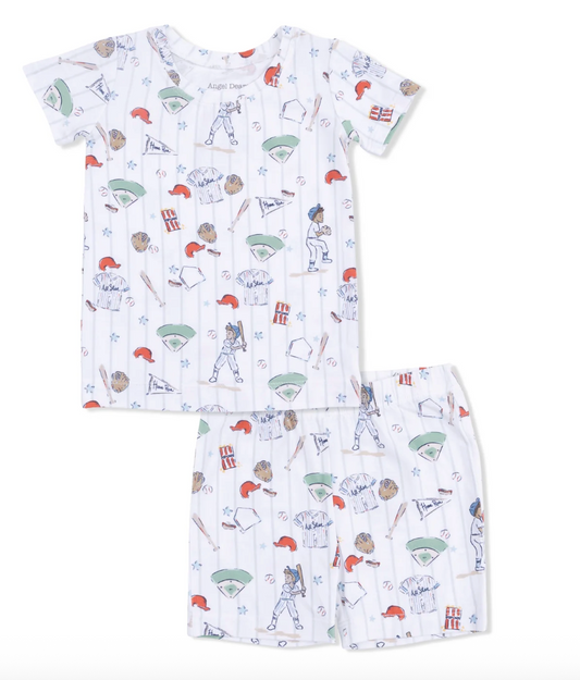 Home Run Baseball Loungewear Short Set