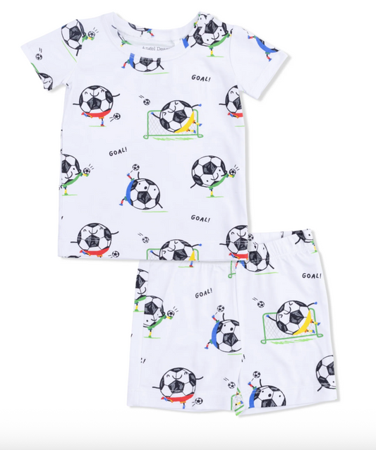 Soccer Balls Playing Soccer Loungewear Short Set