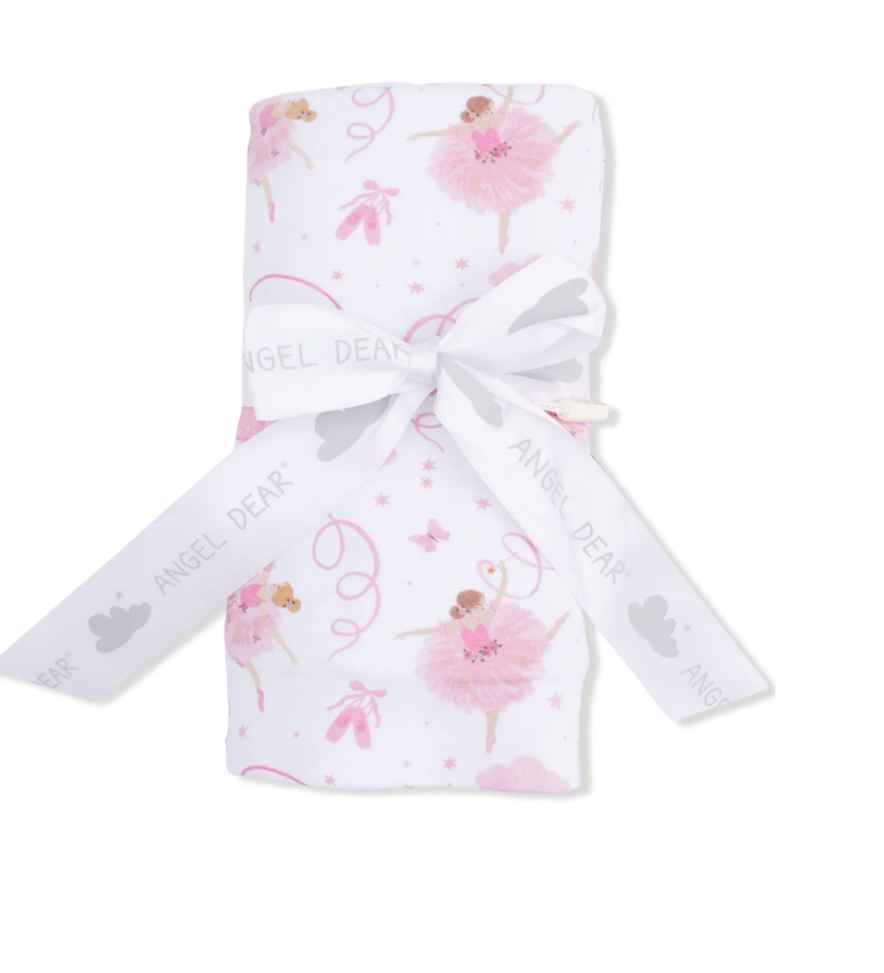 Ribbon Ballerinas Swaddle Blanket