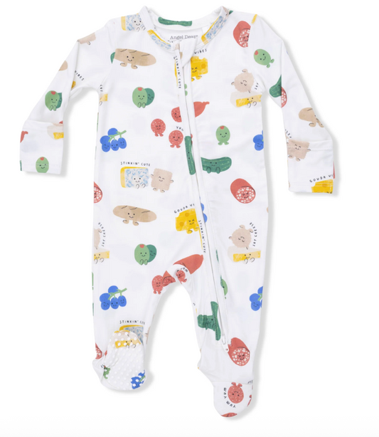 Charcuterie Cuties Zipper Footie