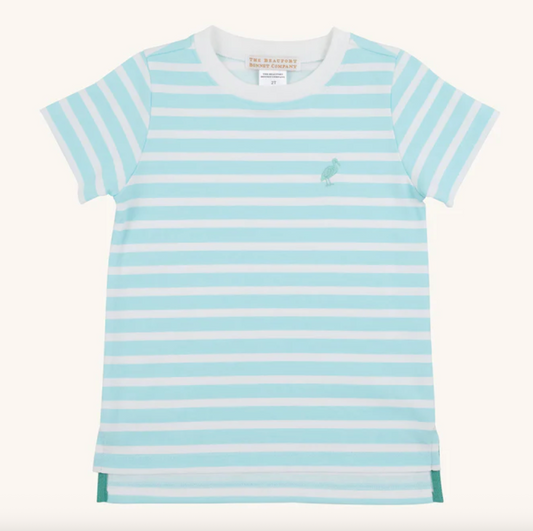 Carter Crewneck - Edisto Egg and White Stripe