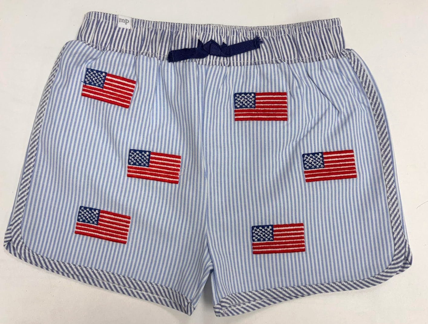Embroidered Flag Swim Trunk