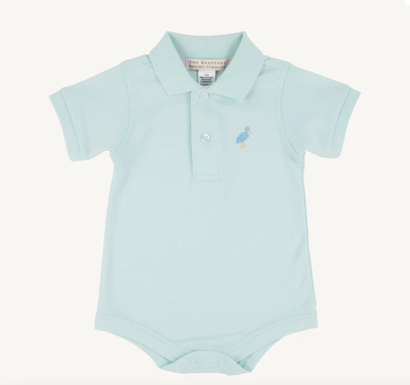 Sea Island seafoam prim and proper onesie