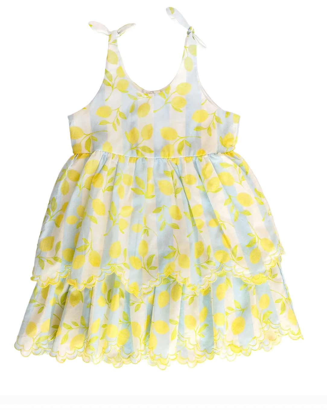 Finley Dress Blue Lemons