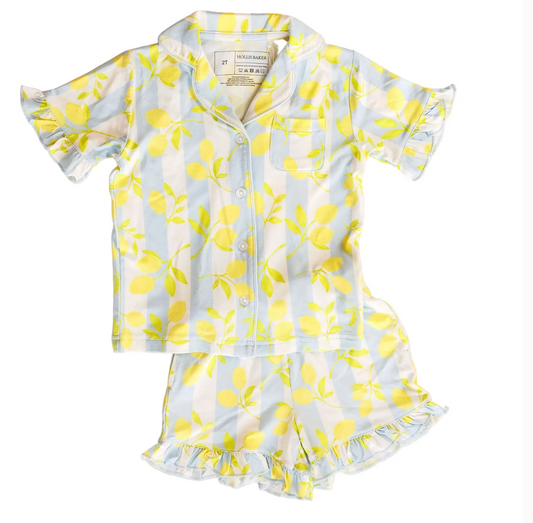 Ruffle Set Blue Lemons