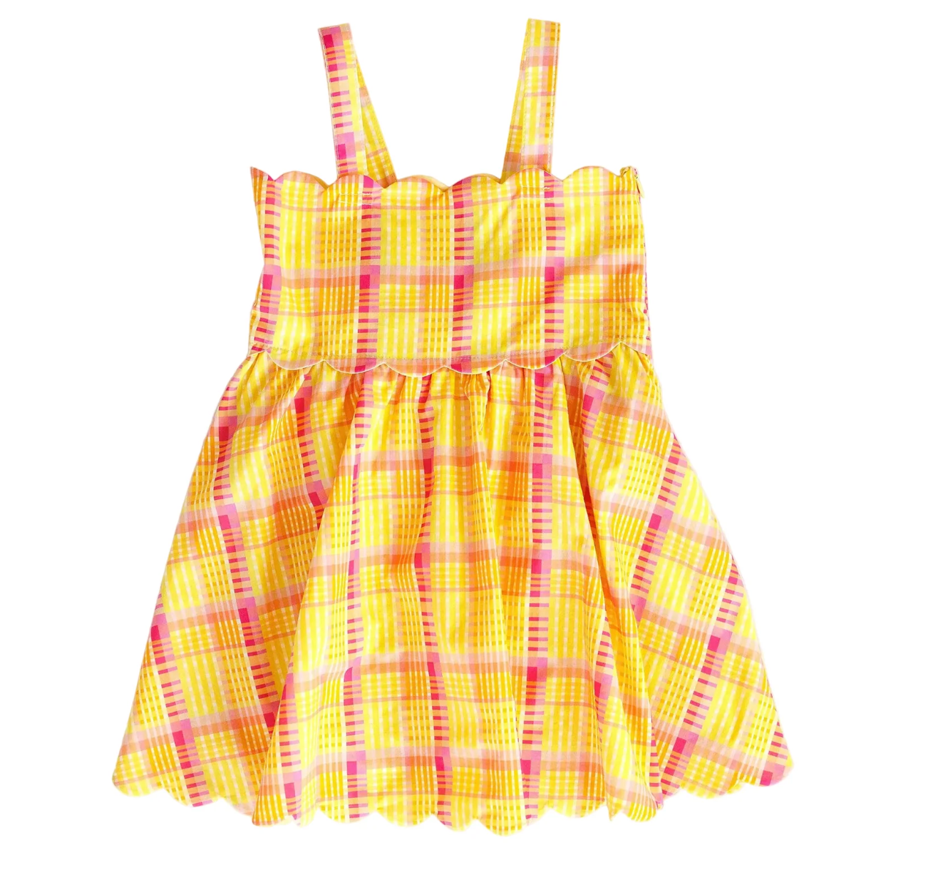 Hadley Dress Seashell Plaid