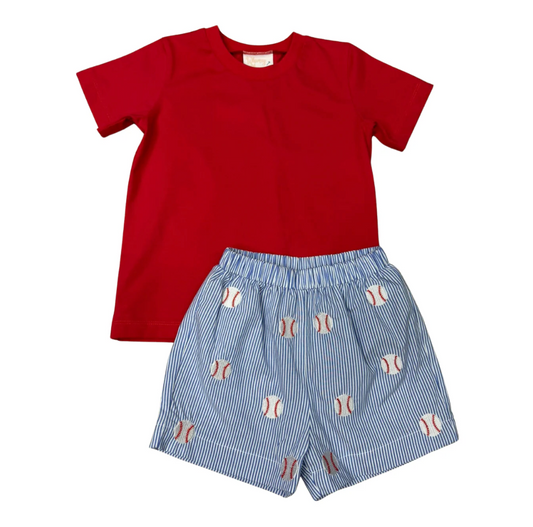 Classic baseball sprinkle short set