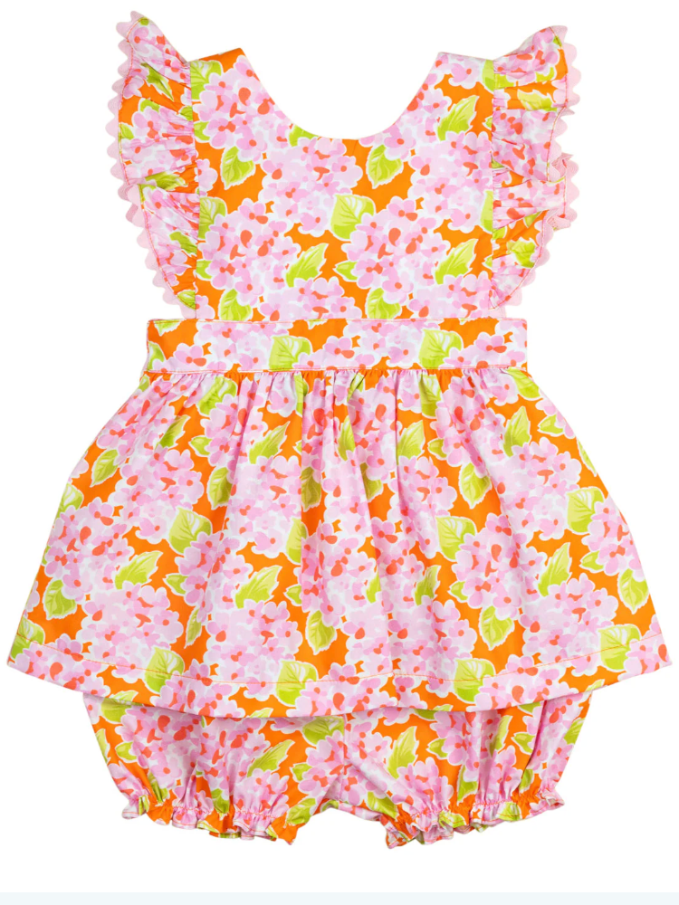 Pink Bunch of Flowers Penny Bloomer Set