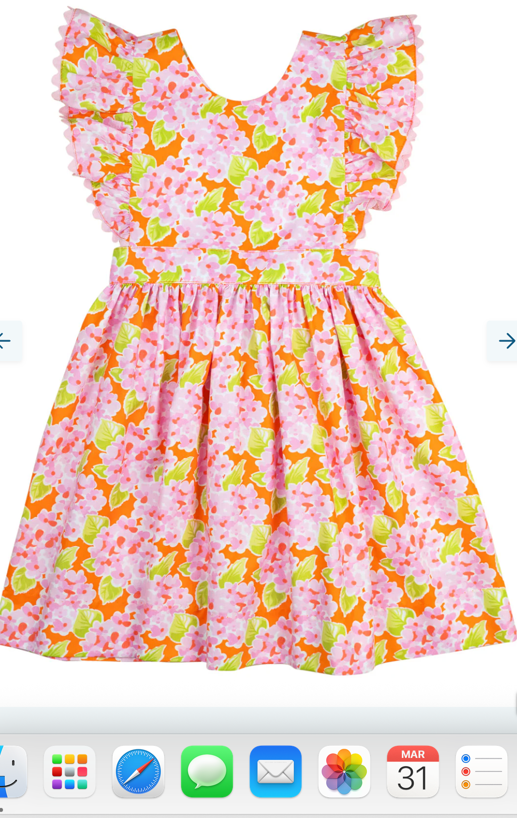Pink Bunch of Flowers Penny Dress