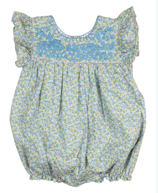 Sky Blue Floral Fiesta Bubble