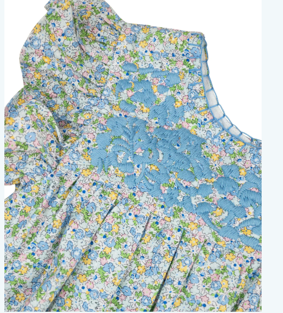 Sky Blue Floral Fiesta Bubble