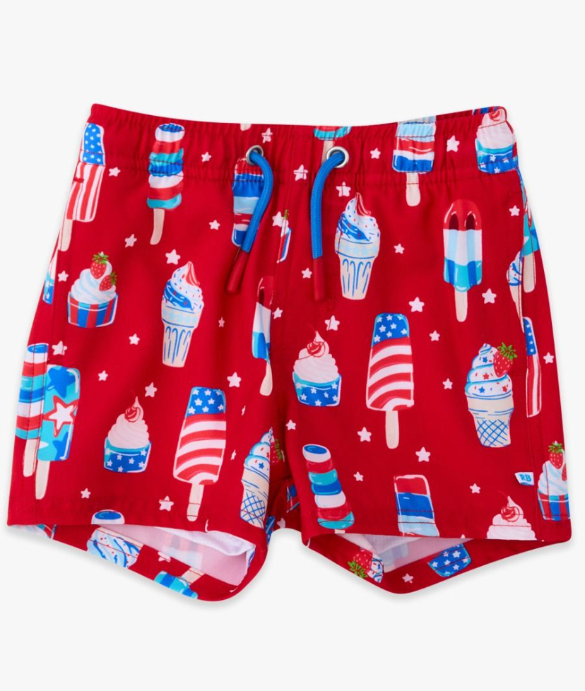 Stars & Scoops Performance Hybrid Swim Trunks