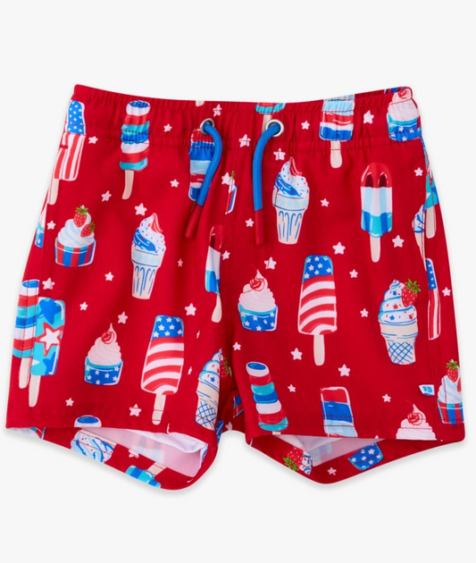Stars & Scoops Performance Hybrid Swim Trunks