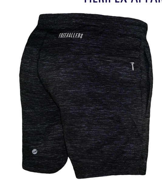 Heather Black FB Shorts