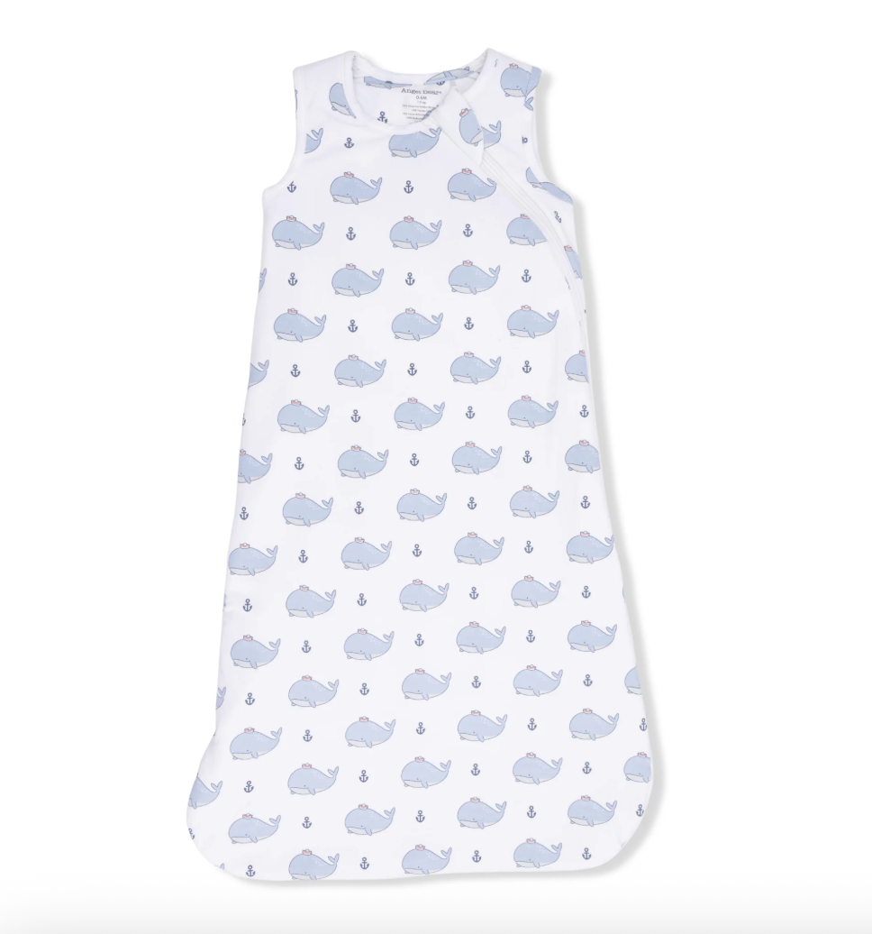 Bubbly Sailor Whale Blue Sleep Bag