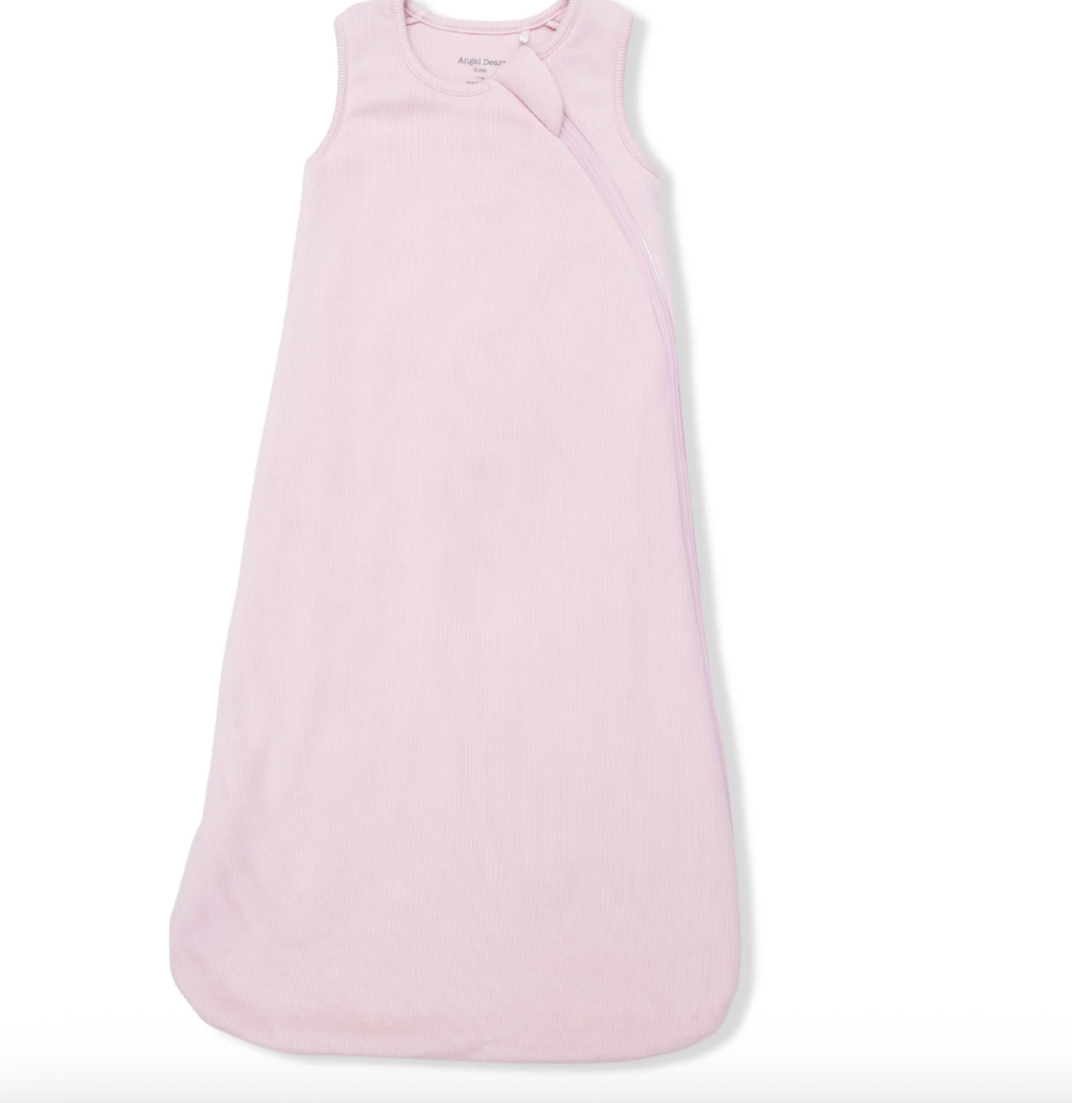 Solid Veiled Pink Rib Sleep Bag