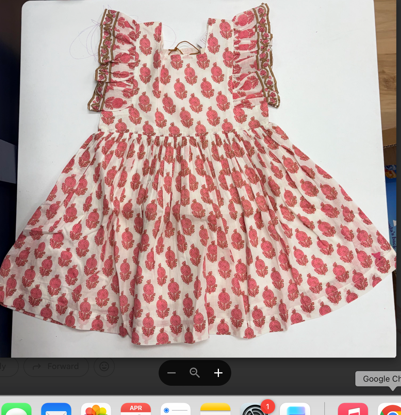 Girls Elsie Dress - Pink Dahlia Floral
