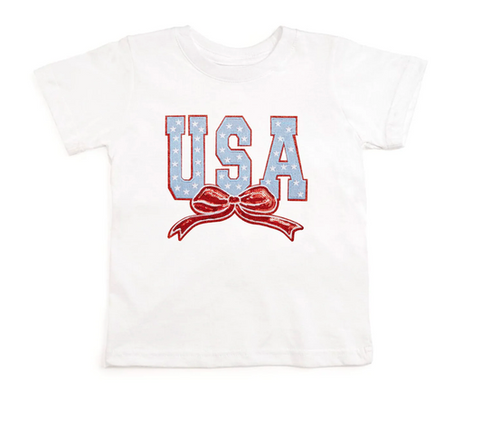 USA Stars & Bow Patch Short sleeve shirt