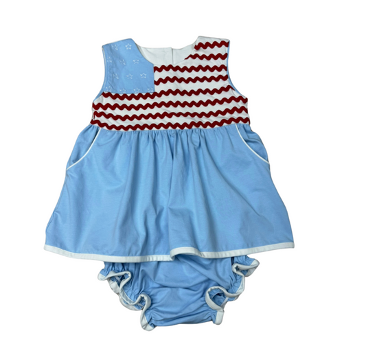 Ric Rac & Stars Bloomer Set