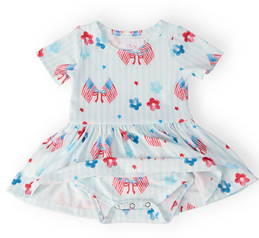 Home of the Brave S/S Twirl Bodysuit