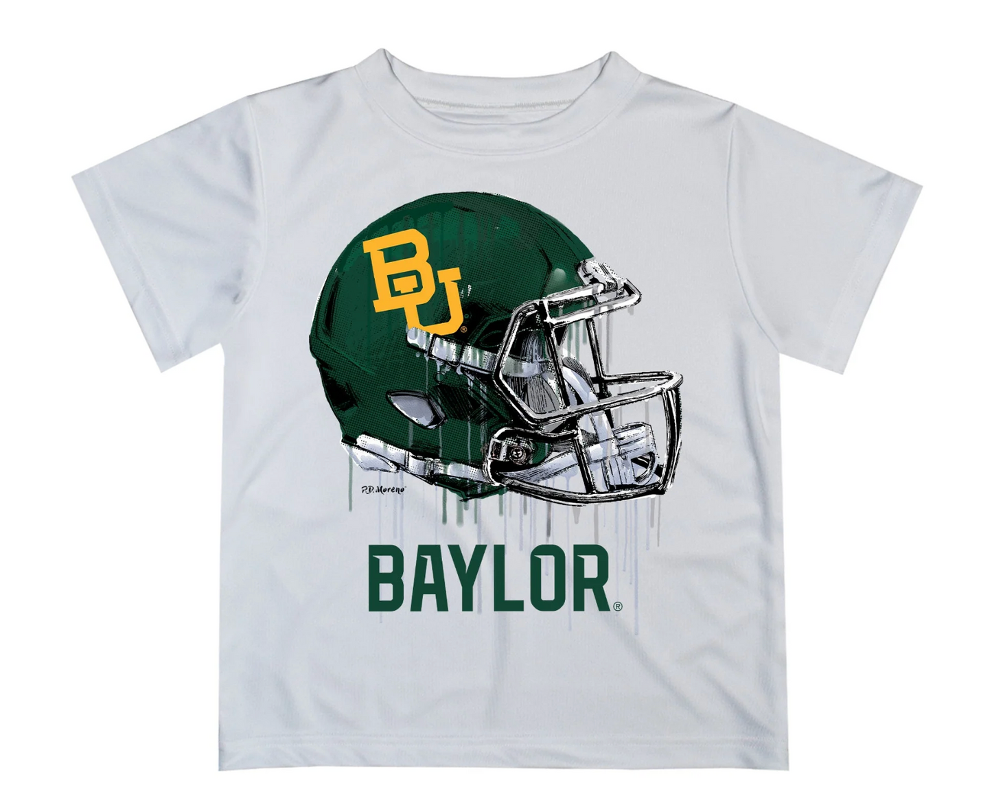 SS TShirt Baylor Bears Dripping Football Helmet