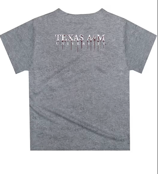SS TShirt TAMU Dripping Football Helmet