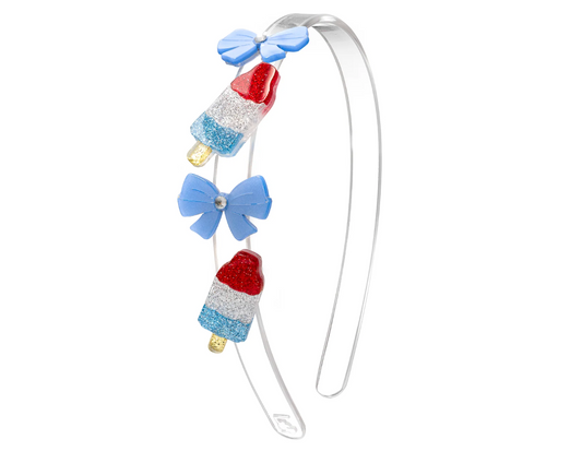 Popsicle Rocket Red White & Blue Headband