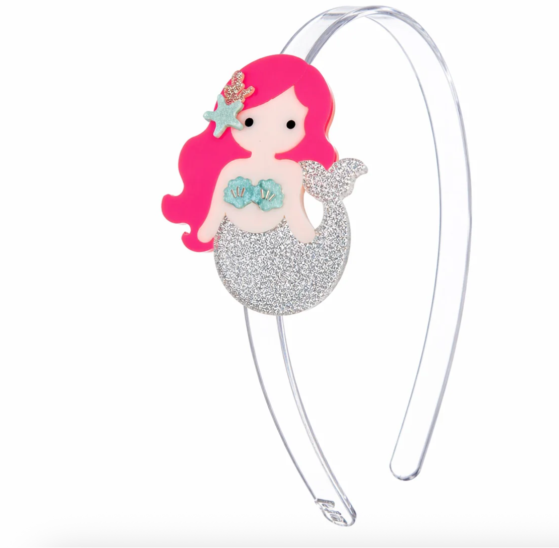 Mermaid Neon Pink Headband