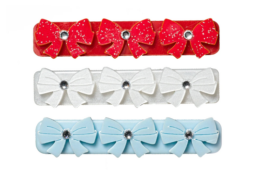 Red White & Blue Trio Hair Clips