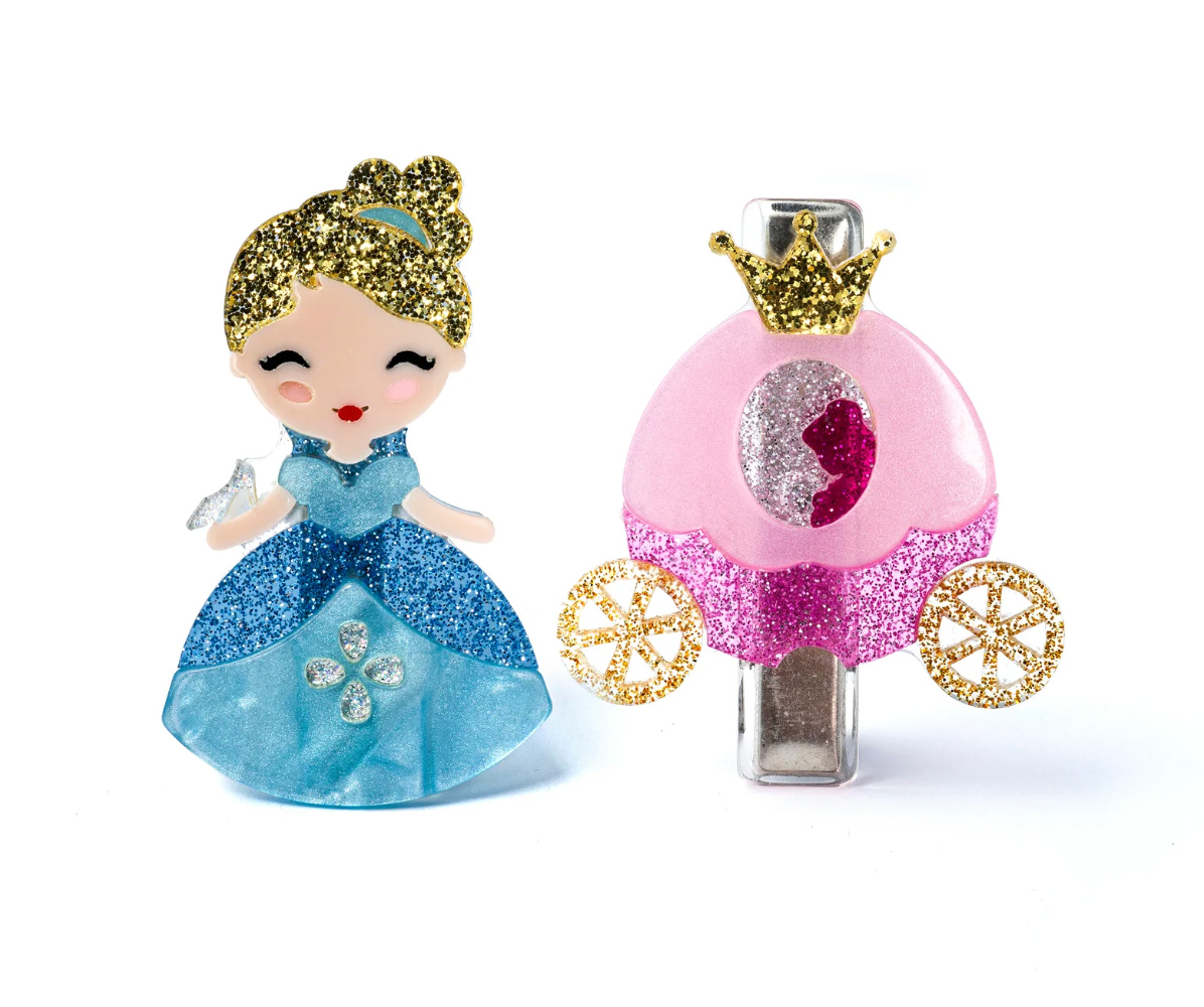 Cute Doll Carriage Gold Hair Clip