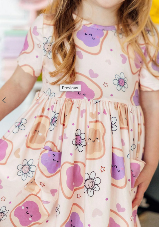 Peanut Butter Jelly Time Twirl Dress
