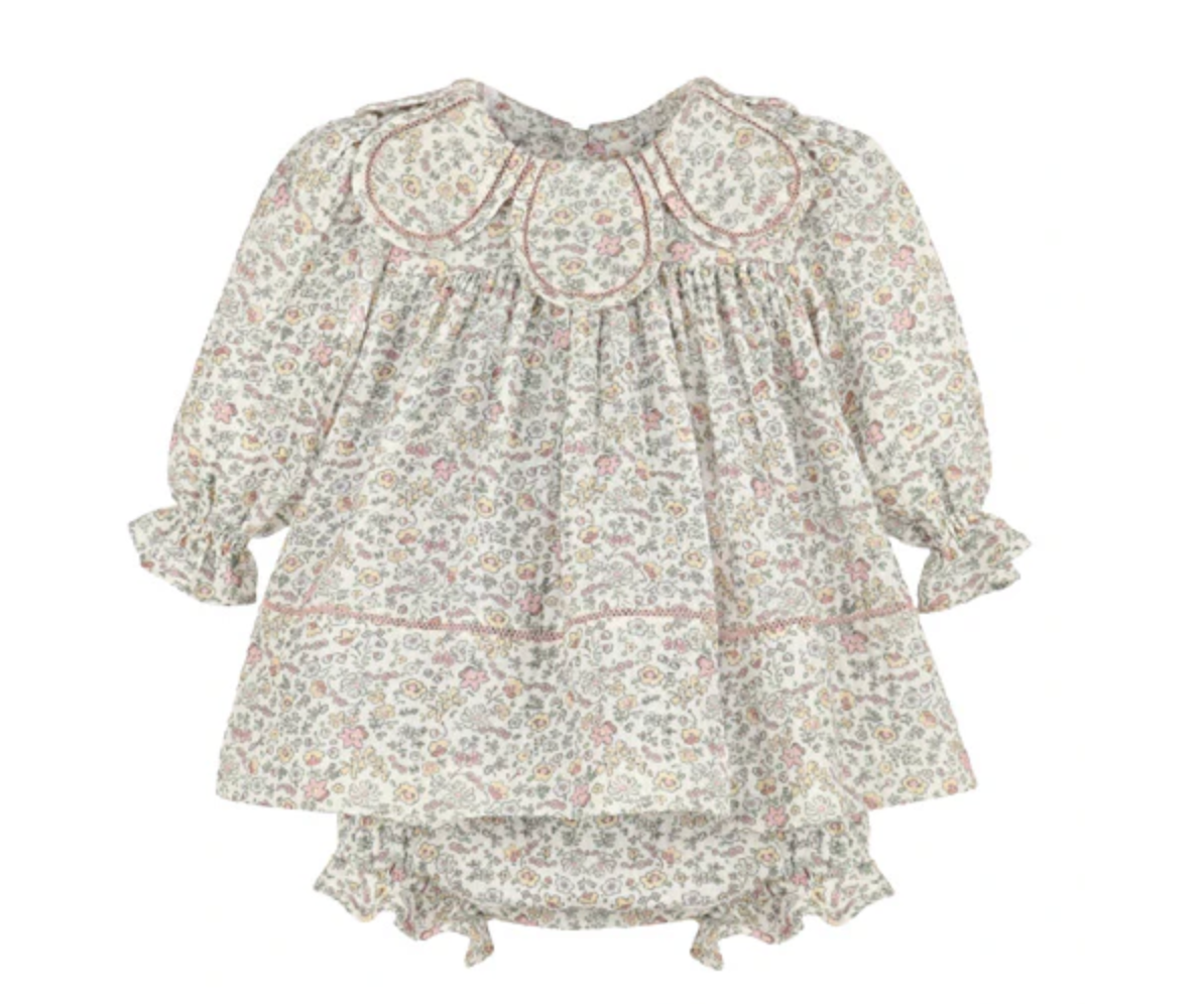 Whimsy Pink Floral Petal Dress