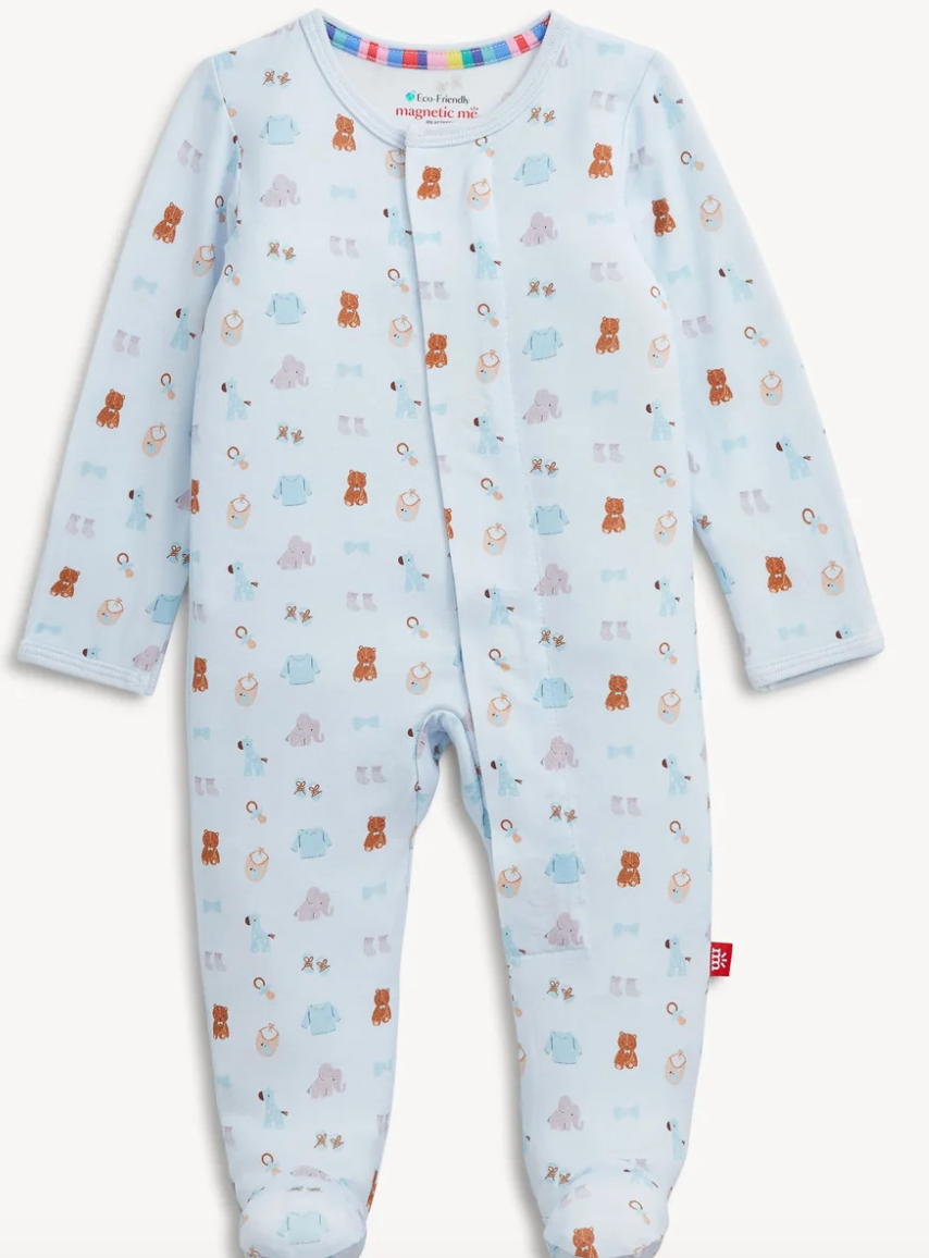 Nursery Nostalgia Magnetic Modal Footie - Blue