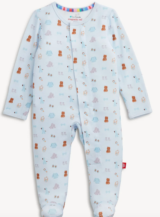 Nursery Nostalgia Magnetic Modal Footie - Blue