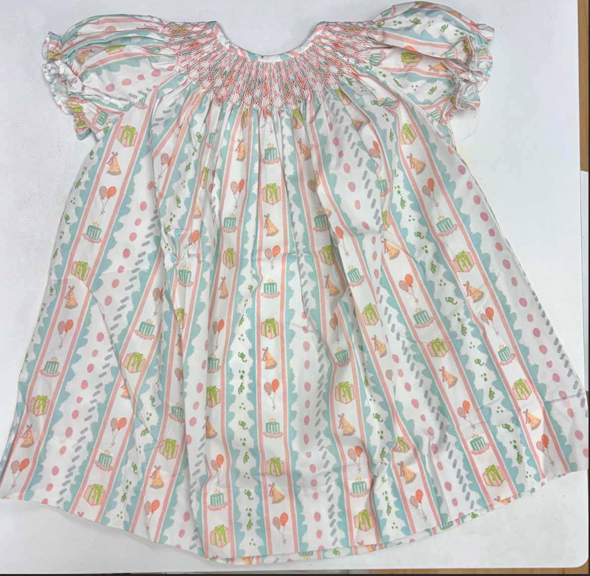 Girl Birthday Smock Bishop Dress