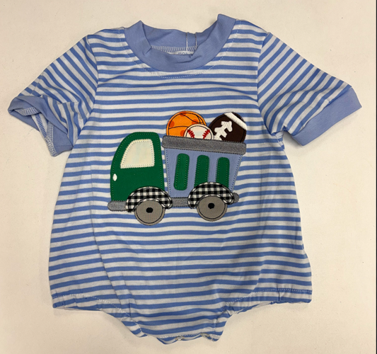 Dump Truck Boys Bubble - Sports