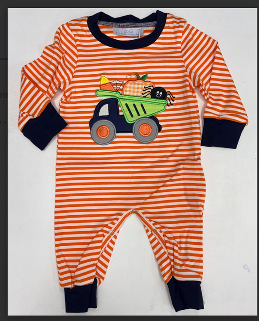 Dump Truck Boy Long Bubble - Halloween