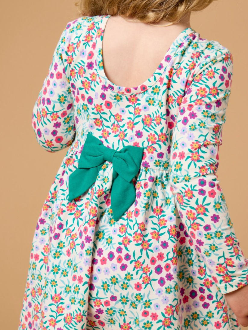 Wildflower Meadow LS Twirl Dress