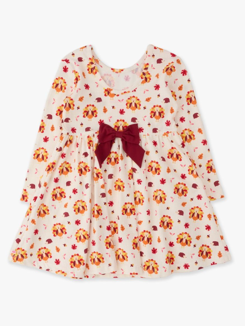 Gobble Gobble LS Twirl Dress