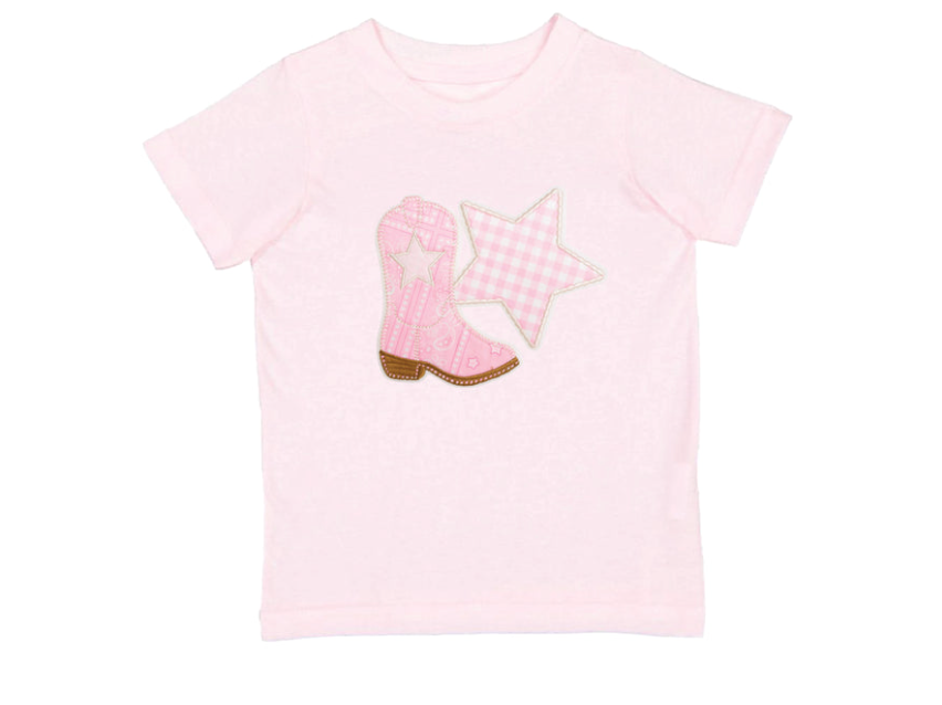Bandana Cowgirl Patch Western Short Sleeve T-Shirt