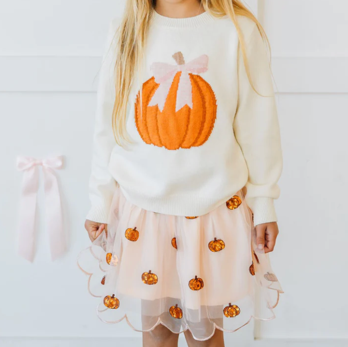 Coquette Pumpkin Sweater