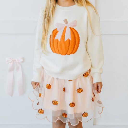 Coquette Pumpkin Sweater