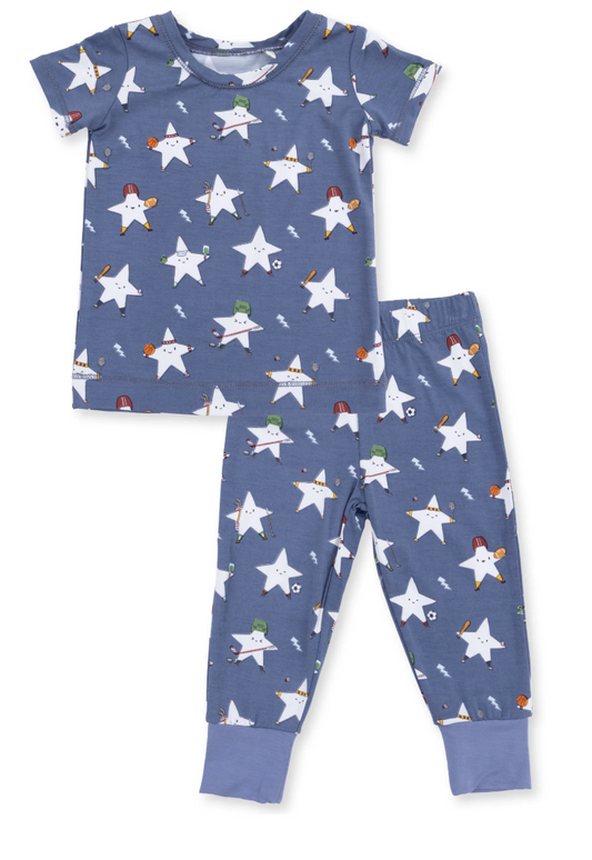 Sports All Stars Glow in the Dark  Short Sleeve Loungewear Set