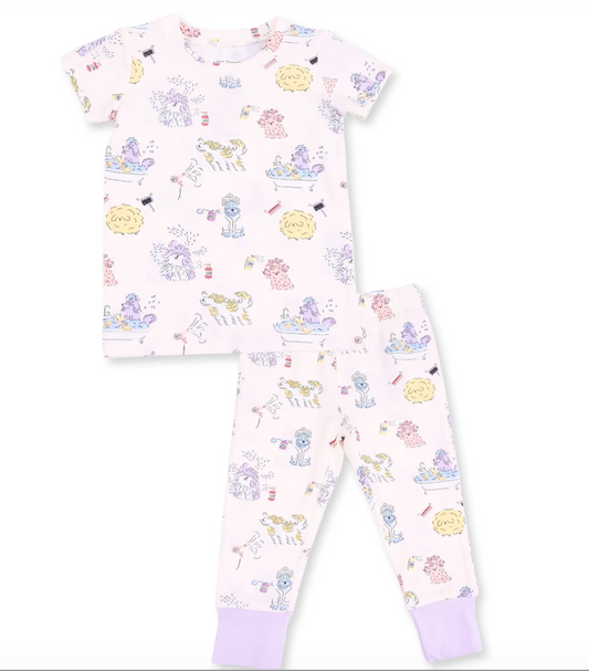 Spa Dogs  Short Sleeve Loungewear Set
